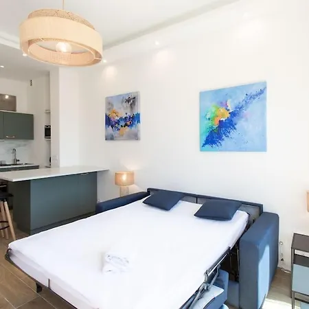 #43 Design Terrace Ac Wifi Sea View 1min نيس